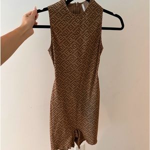 Fendi x Skims Sleeveless thigh bodysuit